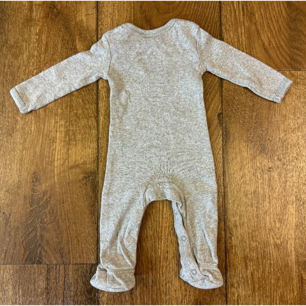 Burts Bees Outfit Sleeper Preemie Baby Boy Girl Unisex Neutral Gray Reborn Doll - Picture 6 of 8